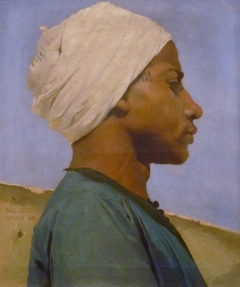 Portrait d'un jeune guide arabe by Paul Leroy