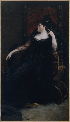 Portrait de -Gabrielle Krauss (1842-1906), chanteuse