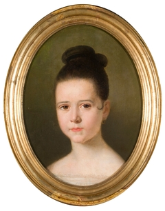 Portrait of a girl by Juan León Pallière