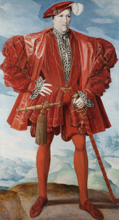 Portrait of a Man in Red by Anonymous