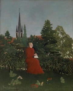 Portrait of a Woman in a Landscape (Portrait de femme dans un paysage) by Henri Rousseau