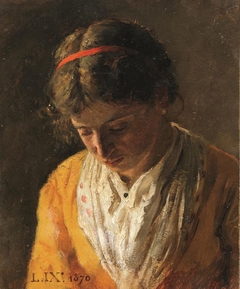 Portrait of a young woman by Luigi Nono