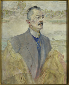 Portrait of August Sokołowski, historian by Jacek Malczewski