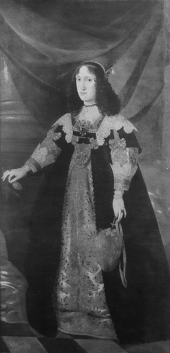 Portrait of Cecilia Renata of Austria with a tulip by Deutsch