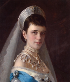 Portrait of Empress Maria Feodorovna by Ivan Kramskoi