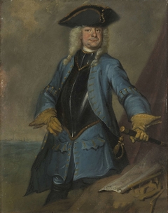 Portrait of Gerrit Sichterman, Quartermaster General of the Cavalry, Colonel of the Orange-Groningen Infantry, Commandant of Grave by Cornelis Troost