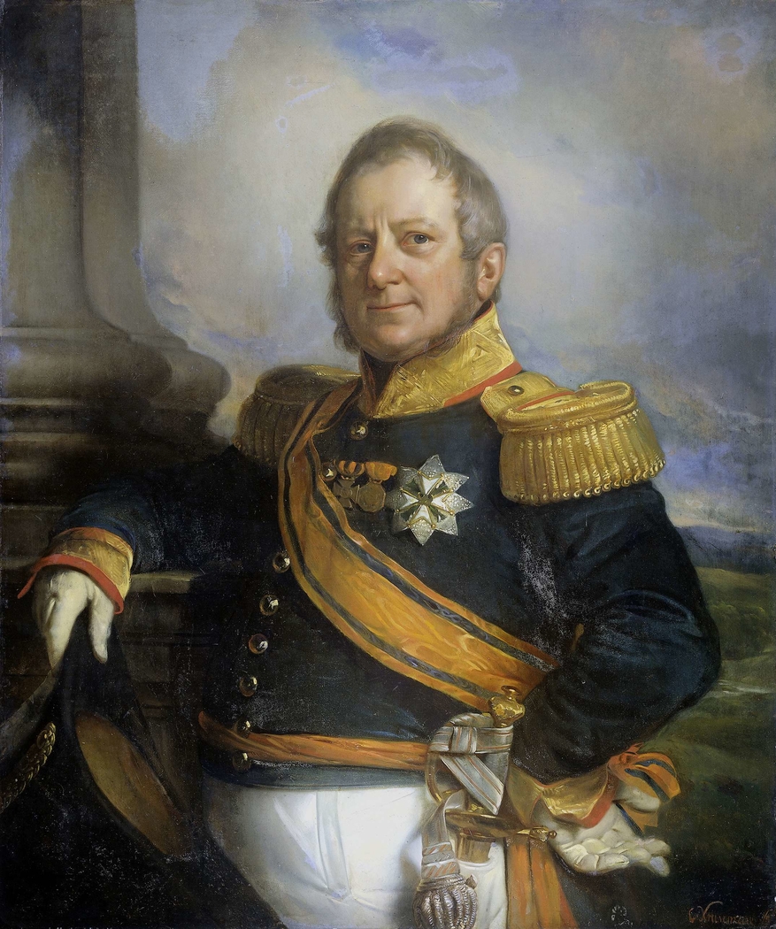 Portrait of Hendrik Merkus, Baron de Kock, Army Commandant and after 1826 Lieutenant Governor-General of the Dutch East Indies