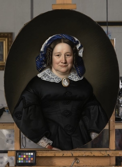 Portrait of Johanna Eliza Huber (1805-1882) by Johan Joeke Gabriël van Wicheren