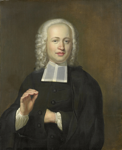 Portrait of Justus Tjeenk, one of the Founders of the Scientific Society of Zealand and Clergyman at Flushing by Herman Frederik van Hengel