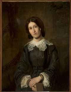 Portrait of Lucyna Łuszczkiewicz, artist’s sister by Władysław Łuszczkiewicz