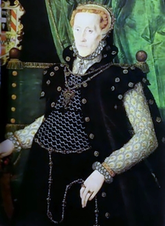 Portrait of Mildred Cooke, Lady Cecil (1526-89), 1563 by Hans Eworth