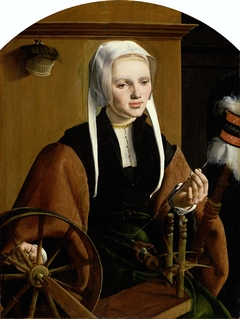 Portrait of (possibly) Anna Codde, wife of Pieter Gerritsz Bicker by Maarten van Heemskerck