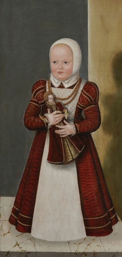 Portrait of Princess Marie, sister of Christian I by Lucas Cranach the Younger