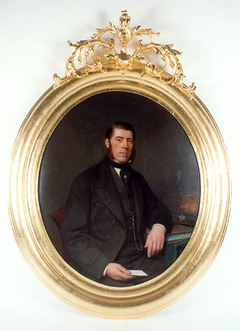 Portret van A.L. van der Lande by Heinrich Johann Sinkel