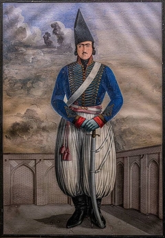 Qajar Soldier by Mirza Abolhassan Khan Ghaffari