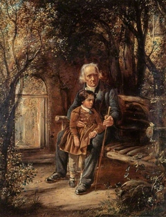 Rev. Thomas Chalmers, 1780 - 1847. Preacher and social reformer (With his grandson Thomas Chalmers Hanna) by David Octavius Hill