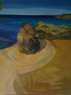 Rock by the sea by Christina Markesini