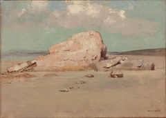 Rocks on the Beach by Odilon Redon