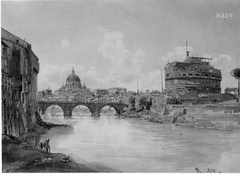 Rom mit Engelsburg und Peterskirche