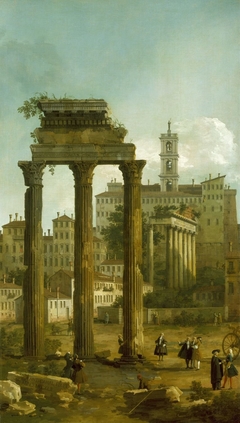 Rome: Ruins of the Forum looking towards the Capitol by Canaletto