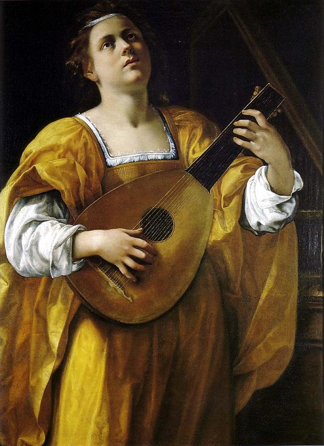 "Saint Cecilia" Artemisia Gentileschi Artwork on USEUM