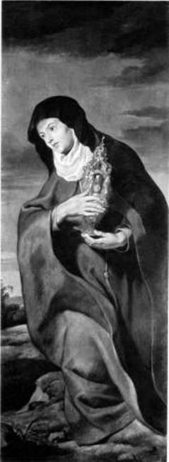 Saint Clare, 1618 by Peter Paul Rubens