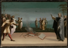 Saint Dominic and the Burning of the Heretical Books