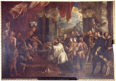 Saint Francis Xavier explains his Mission to the Indian King by Jan Coxie