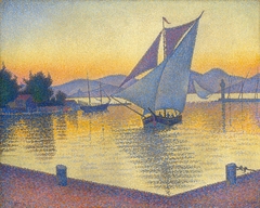 Saint-Tropez, the Port at Sunset, Opus 236 by Paul Signac