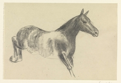 Schetsblad met studies van paarden
