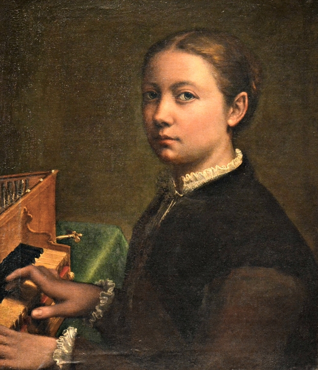 "Selfportrait at the Sofonisba Anguissola