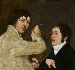 Self-portrait with a friend and a fly by Jan Antoni Blank