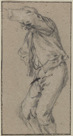 Staande figuur met gebogen knieën by Adriaen van Ostade