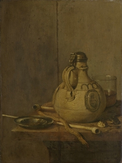 Emblematic Still Life With Flagon, Glass, Jug And Bridle, 1614
