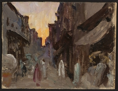 Tanjore – street. From the journey to India by Jan Ciągliński