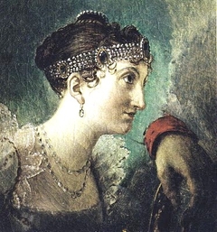 Tête  de  femme  et  main  d'homme by Jacques-Louis David