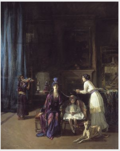 The Artist's Studio: Lady Hazel Lavery with her Daughter Alice and Stepdaughter Eileen