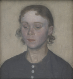 The Artist's Wife, Ida Hammershøi, née Ilsted by Vilhelm Hammershøi