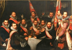 The Banquet of the Officers of the St. Adrian Militia Company in 1618 by Cornelis Engelsz