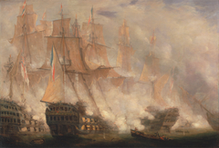 The Battle of Trafalgar by John Christian Schetky