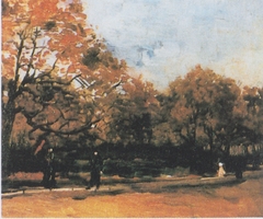 The Bois de Boulogne with People Walking by Vincent van Gogh