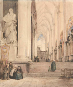 The Cathedral of St Bavon, Ghent by John Scarlett Davis