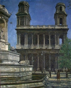The Church Saint-Sulpice in Paris by Sigmund Sinding