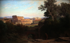 The Colosseum seen from the Palatine by Jean-Achille Benouville