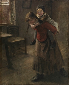 The Elder Sister by Fritz von Uhde