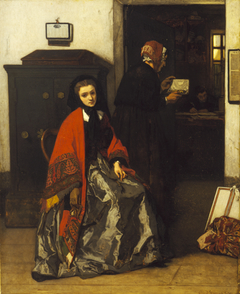 The First Day of Devotion (Interior of a Pawnbroker's Shop) by Alfred Stevens