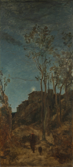 The Four Times of Day: Night by Jean-Baptiste-Camille Corot