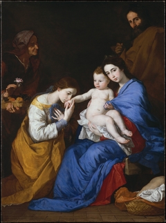 The Holy Family with Saints Anne and Catherine of Alexandria by Jusepe de Ribera