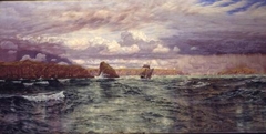 The Isles of Skomer and Skokholm, just outside Milford Haven by John Brett