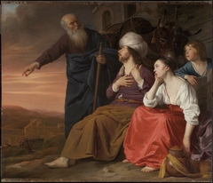 The Laborer of Gibea Offering Hospitality to the Levite and His Wife by Daniël Thivart